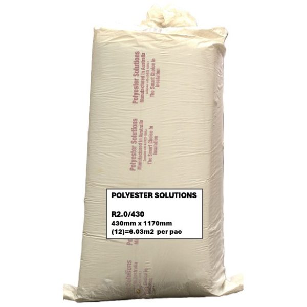 Polyester Thermal Ceiling/ Wall R2.0 1170 x 430 x 90mm